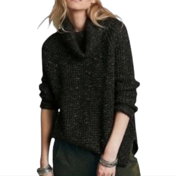 Free People Dylan Tweedy Turtleneck Sweater size XS - Picture 4 of 10